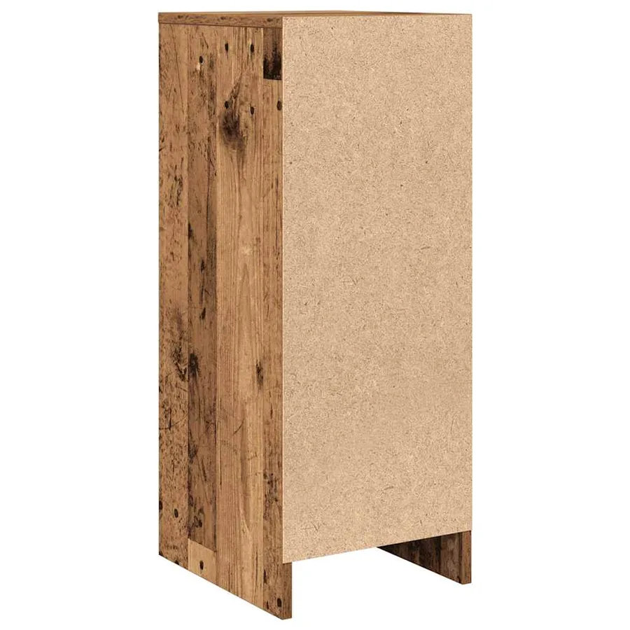 Buffet vieux bois 29,5x34x76 cm bois d'ingénierie - 8