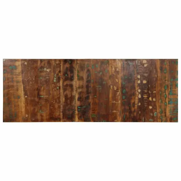 Tête de lit multicolore 140 cm bois massif récupération