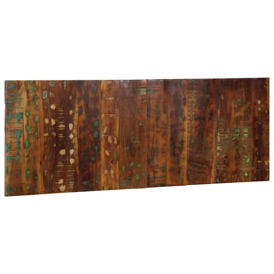 Tête de lit multicolore 140 cm bois massif récupération - 3