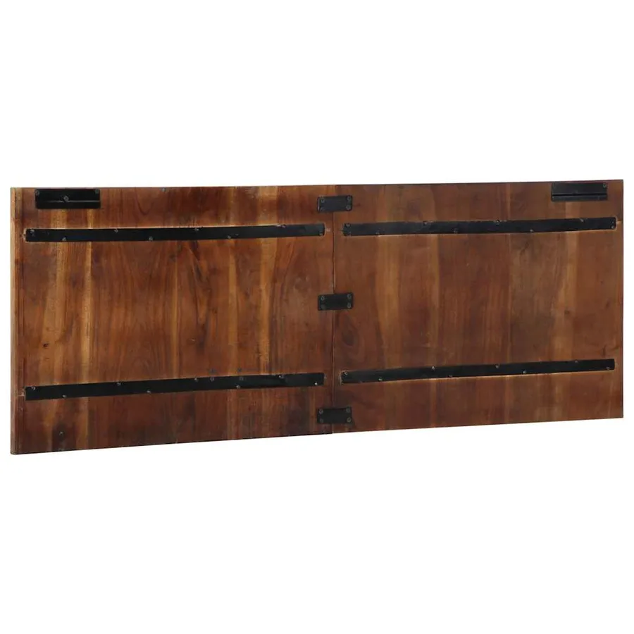 Tête de lit multicolore 140 cm bois massif récupération - 5