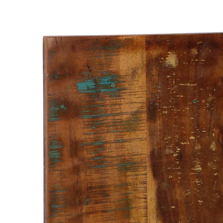 Tête de lit multicolore 140 cm bois massif récupération - 6