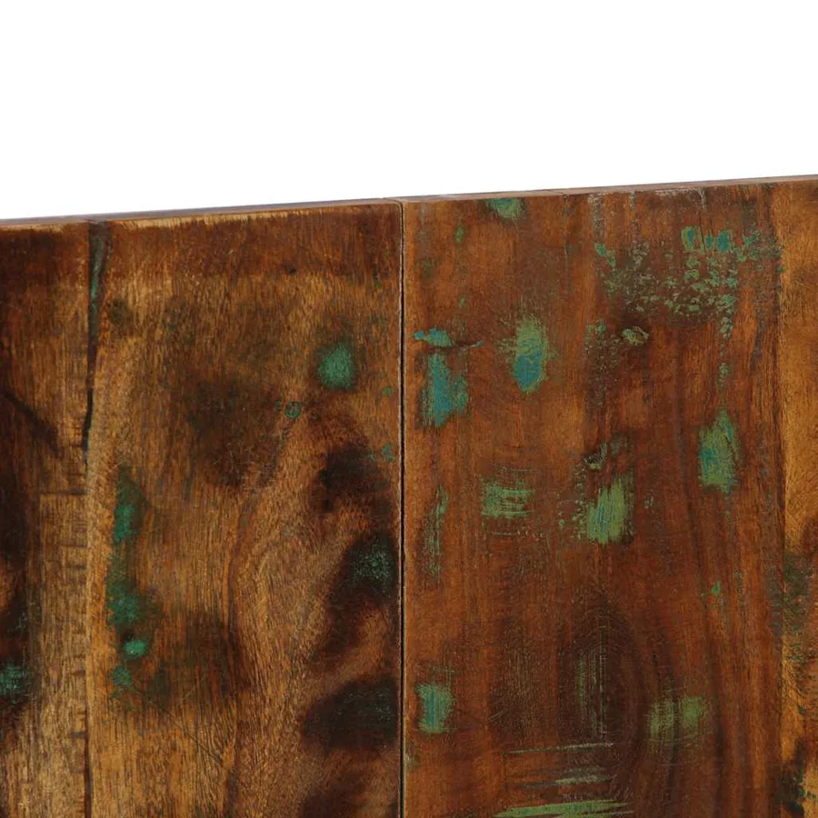 Tête de lit multicolore 140 cm bois massif récupération - 7