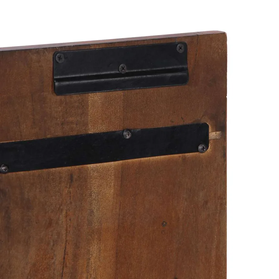 Tête de lit multicolore 140 cm bois massif récupération - 8