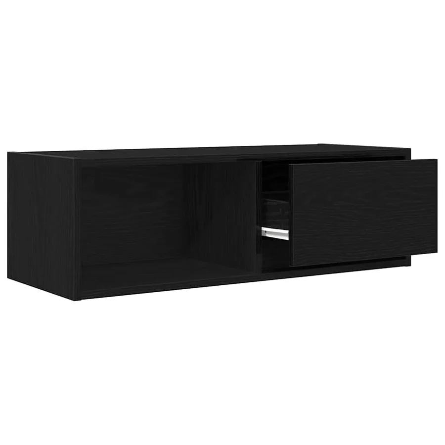 Meuble TV 2 pcs chêne noir 80x31x25,5 cm bois d'ingénierie - 5