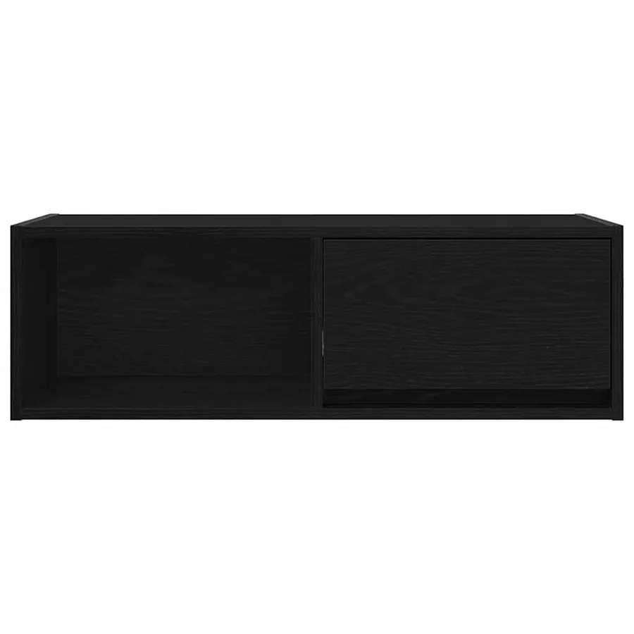 Meuble TV 2 pcs chêne noir 80x31x25,5 cm bois d'ingénierie - 7