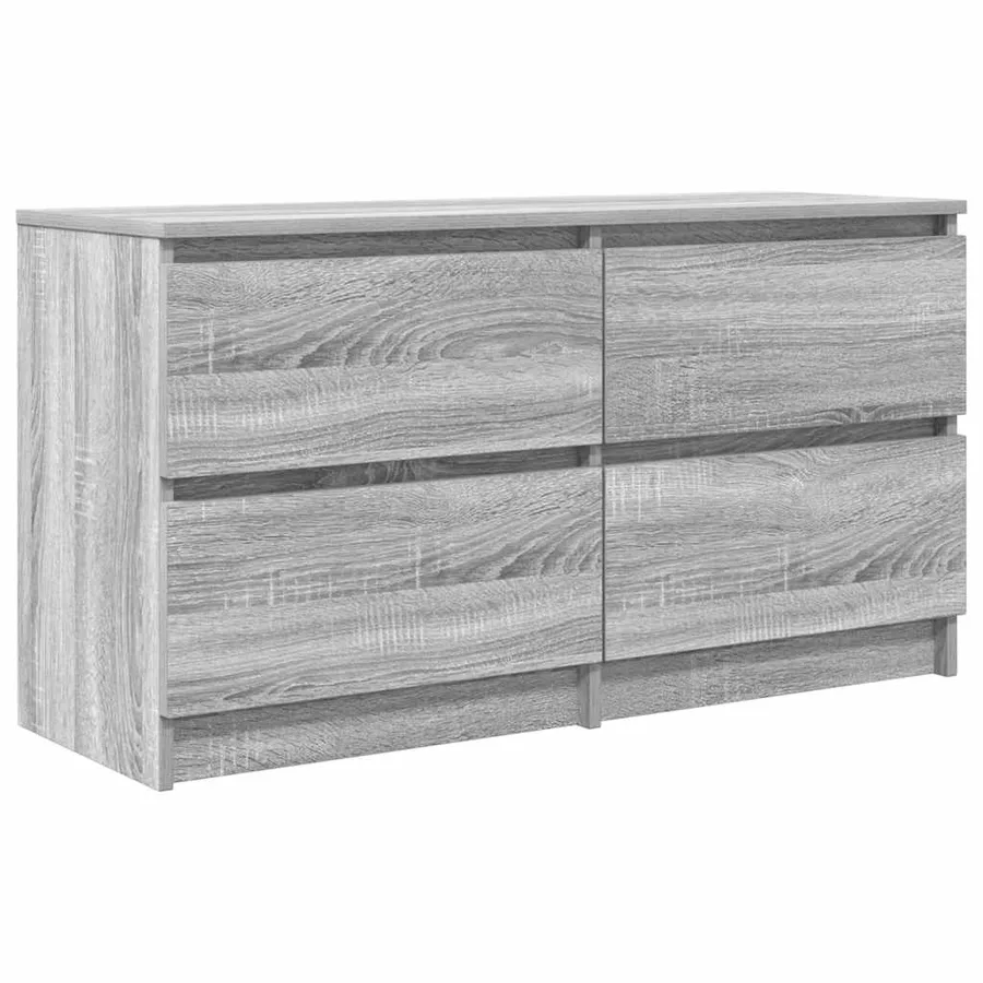 Meuble TV sonoma gris 100x35x54 cm bois d'ingénierie - 2