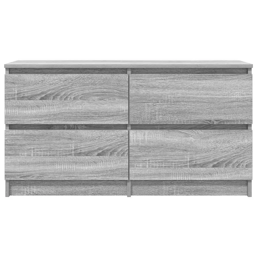 Meuble TV sonoma gris 100x35x54 cm bois d'ingénierie - 6