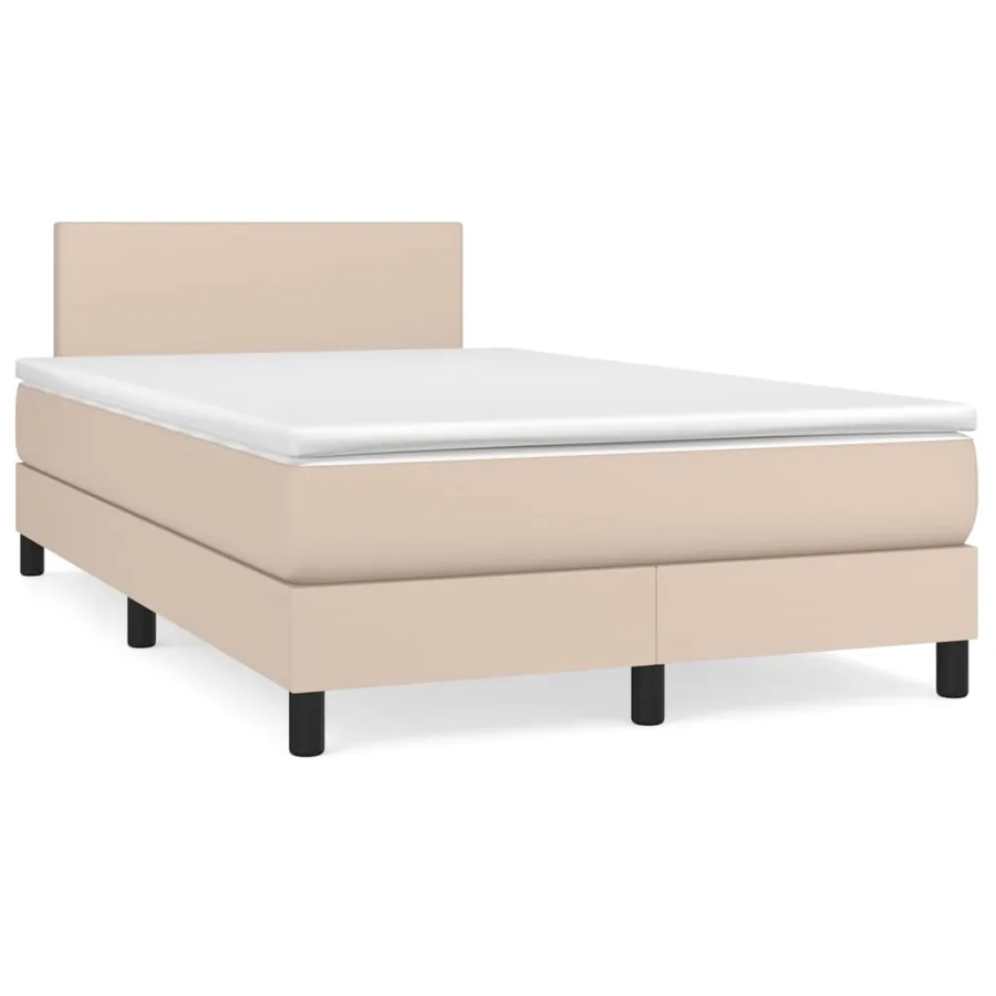 Sommier à lattes de lit avec matelas Cappuccino 120x200 cm - 2