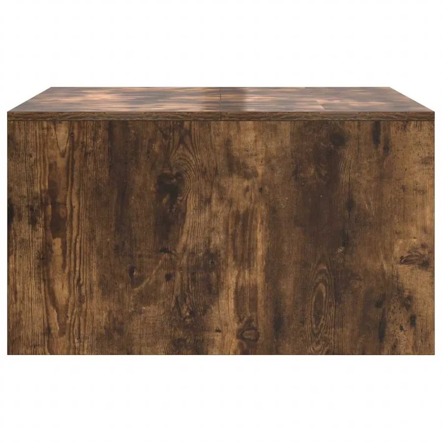 Table basse avec tiroirs chêne fumé 70,5x70x40 cm - 7