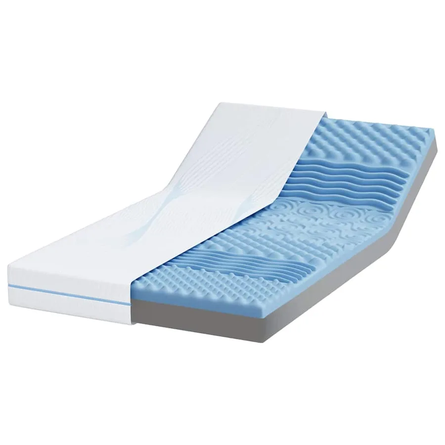Matelas Moyennement ferme 90 x 200 cm Blanc - 3