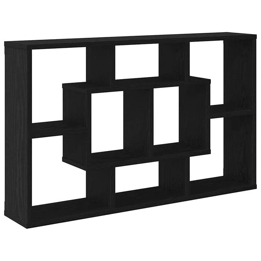 Étagère Murale Chêne noir 85 x 16 x 52,5 cm Bois d'ingénierie - 2
