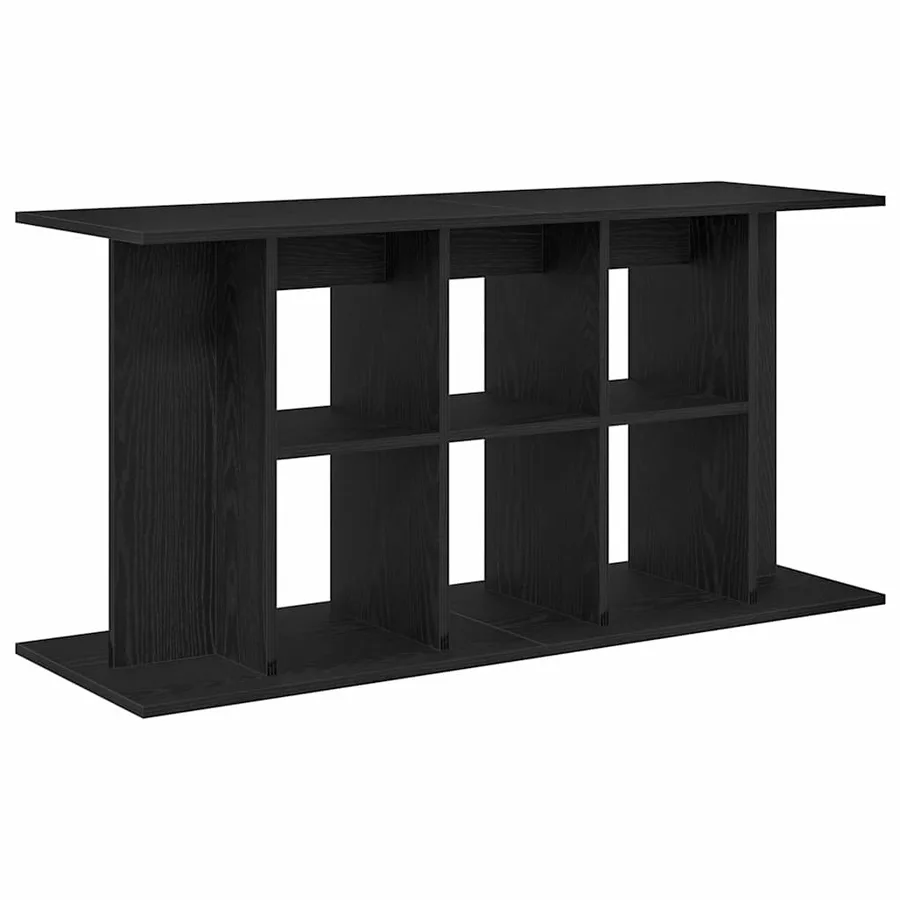 Support d'aquarium en chêne noir 120 x 40 x 60 cm Bois d'ingénierie - 2