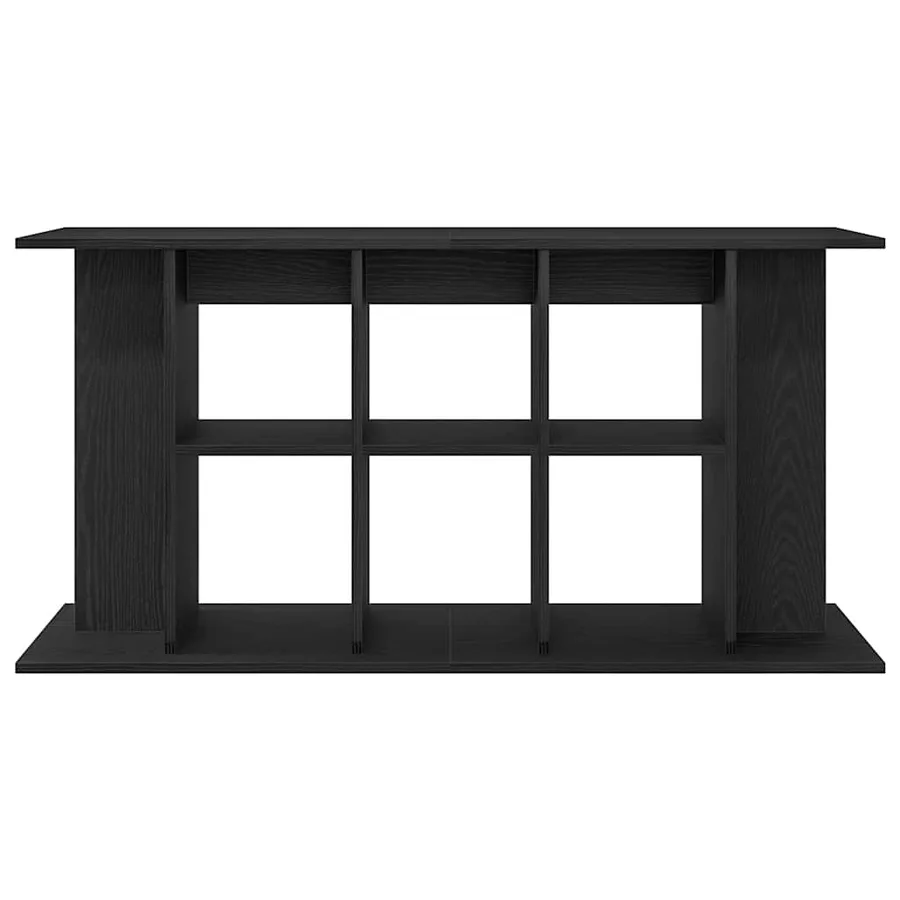 Support d'aquarium en chêne noir 120 x 40 x 60 cm Bois d'ingénierie - 5