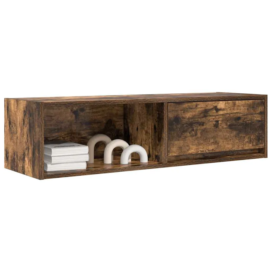 Meubles TV 2 pcs chêne fumé 100x31x25,5 cm bois d'ingénierie - 4