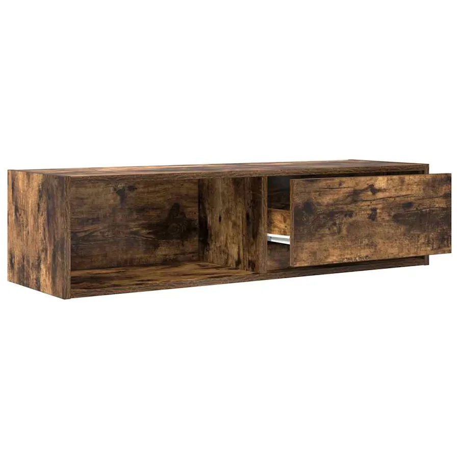 Meubles TV 2 pcs chêne fumé 100x31x25,5 cm bois d'ingénierie - 5