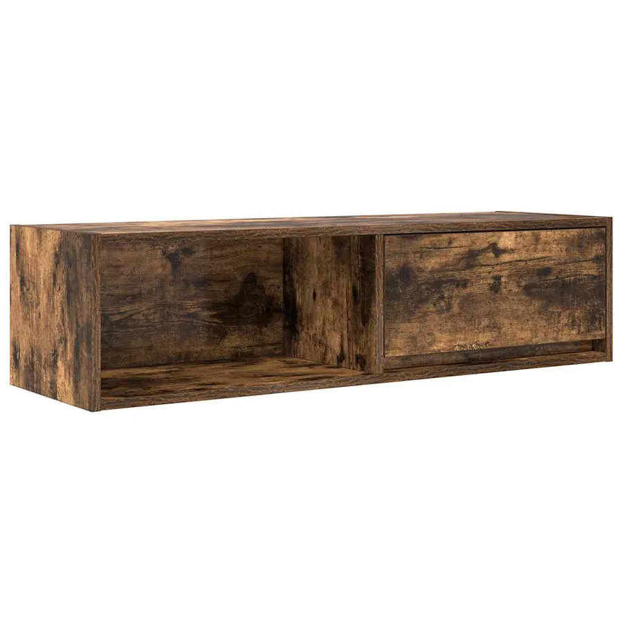 Meubles TV 2 pcs chêne fumé 100x31x25,5 cm bois d'ingénierie - 6