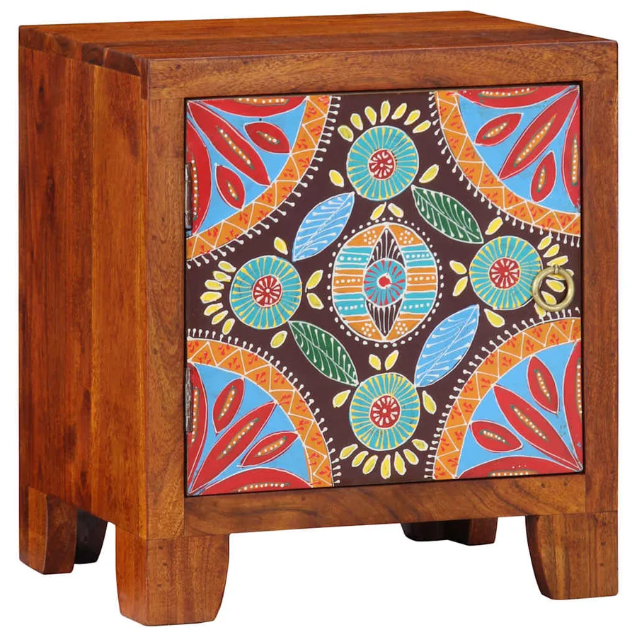 Table de chevet 2 pcs 40x30x45 cm bois d'acacia massif - 12