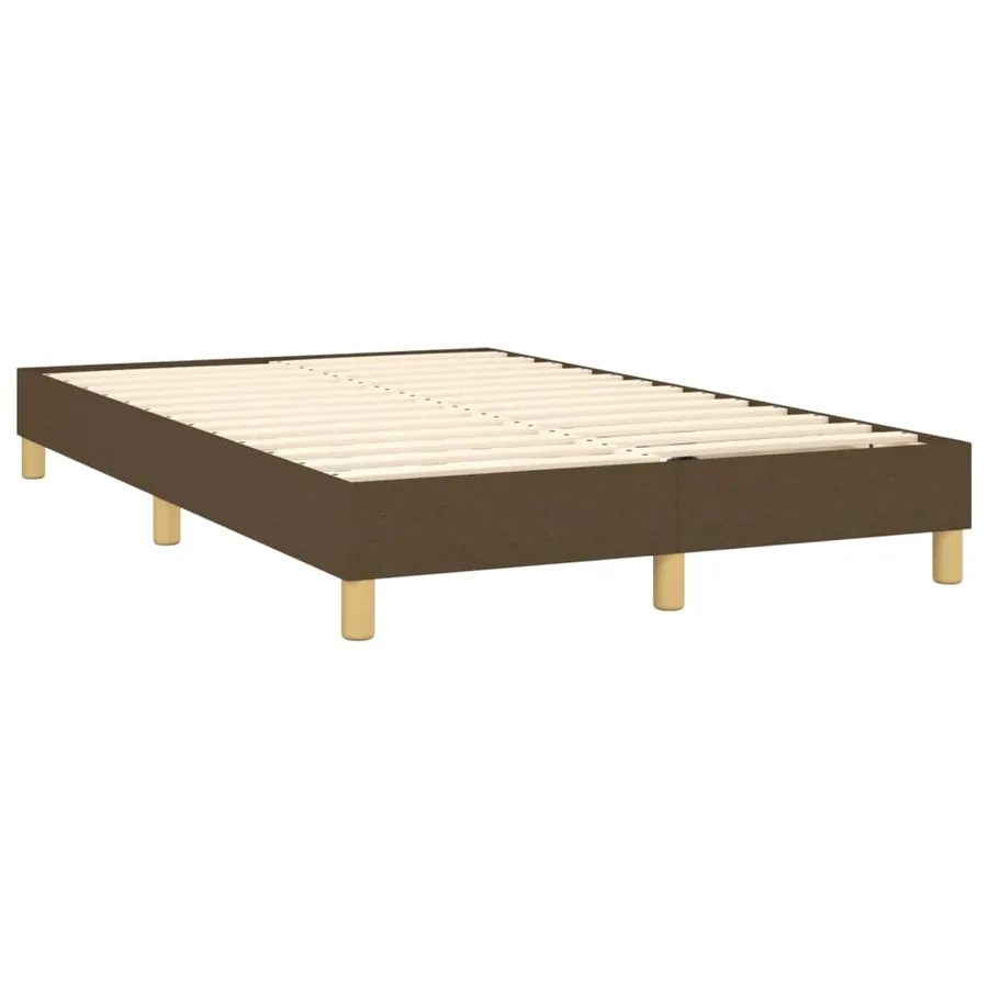 Sommier à lattes de lit avec matelas Marron foncé 120x200 cm - 4