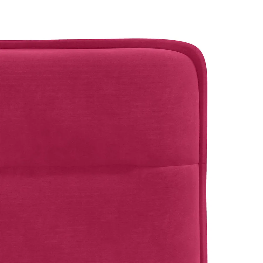 Chaises à manger lot de 2 Rouge bordeaux Velours - 7