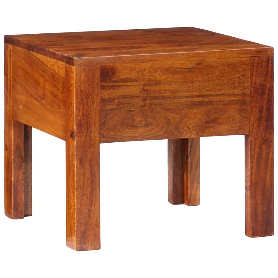 Tables de chevet 2 pcs 40x40x36 cm bois d'acacia massif - 4