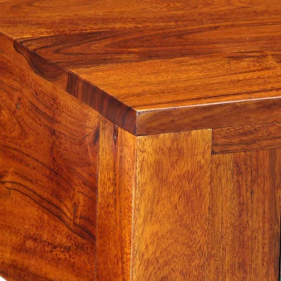 Tables de chevet 2 pcs 40x40x36 cm bois d'acacia massif - 5