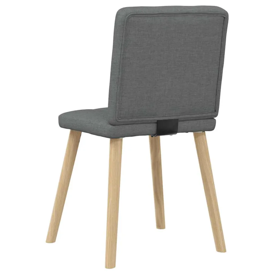 Chaises à manger lot de 2 gris foncé tissu - 6
