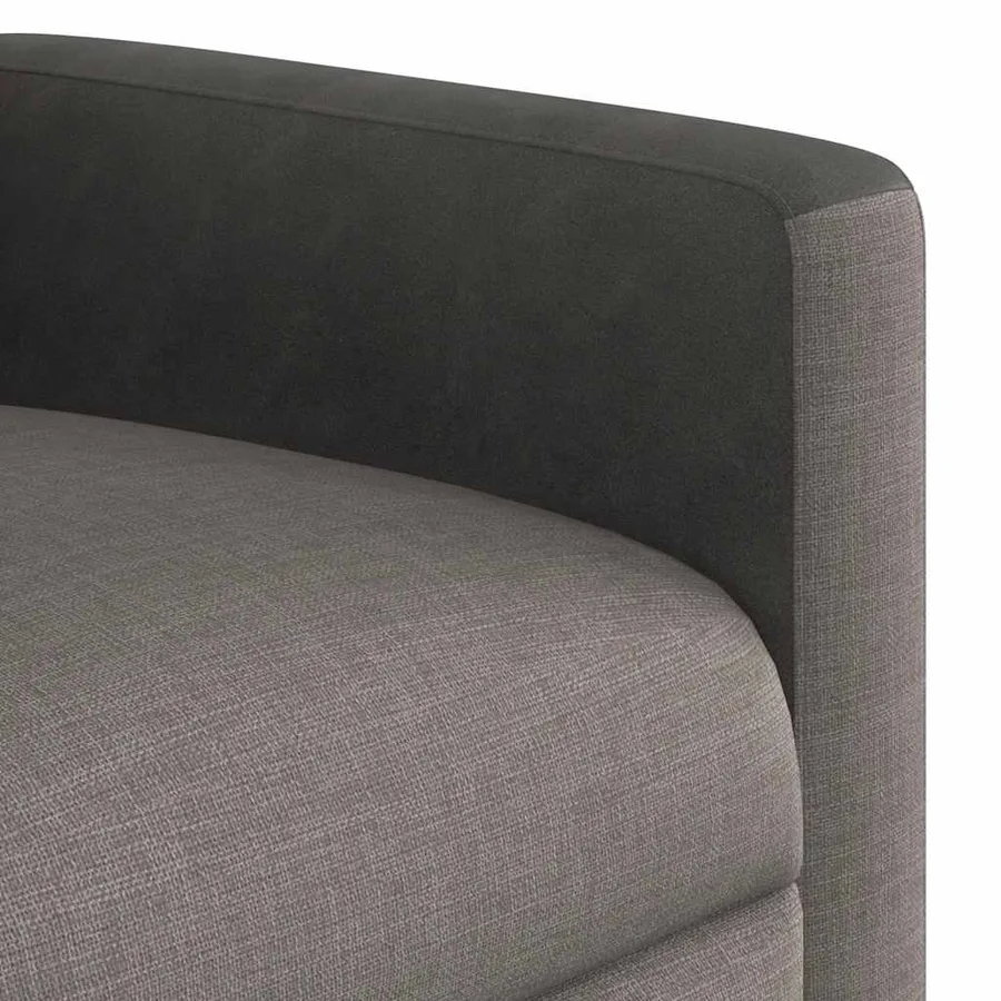 Fauteuil inclinable électrique taupe tissu - 13