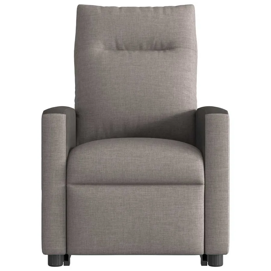 Fauteuil inclinable électrique taupe tissu - 5