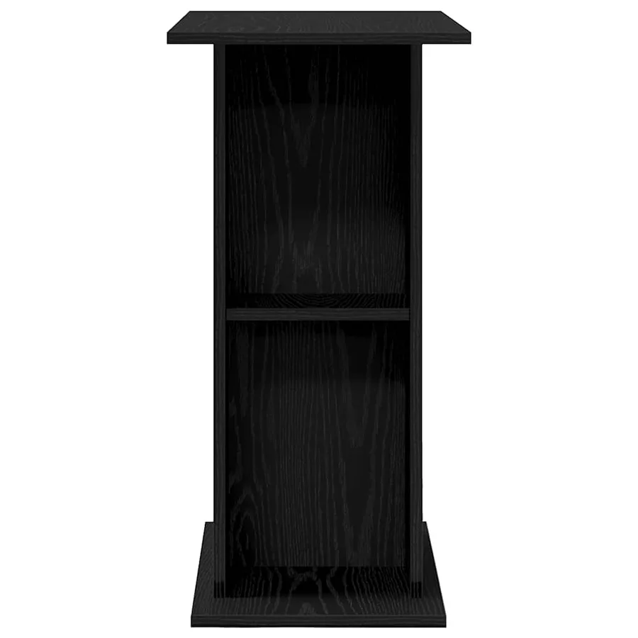 Support d'aquarium Chêne noir 75x36x72,5 cm Bois d'ingénierie - 6