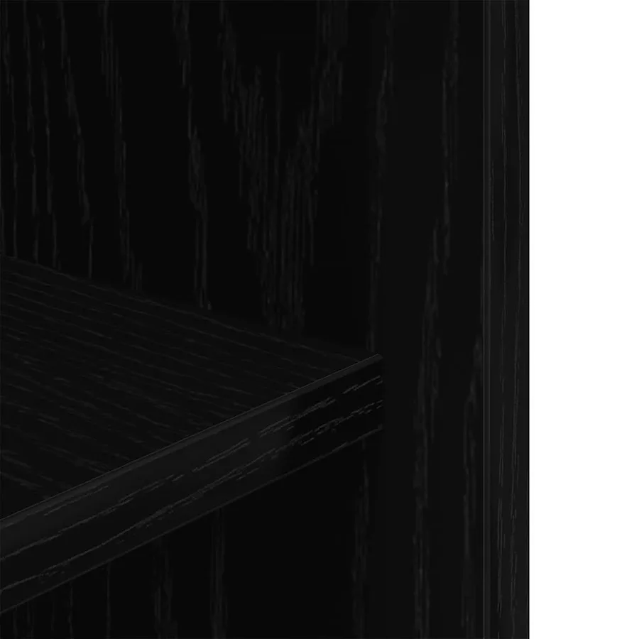 Support d'aquarium Chêne noir 75x36x72,5 cm Bois d'ingénierie - 8