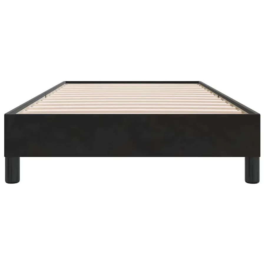 Cadre de lit sans matelas noir 90x210 cm velours - 5