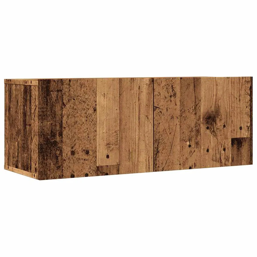 Meubles TV muraux 2 pcs vieux bois 80x30x30 cm - 2
