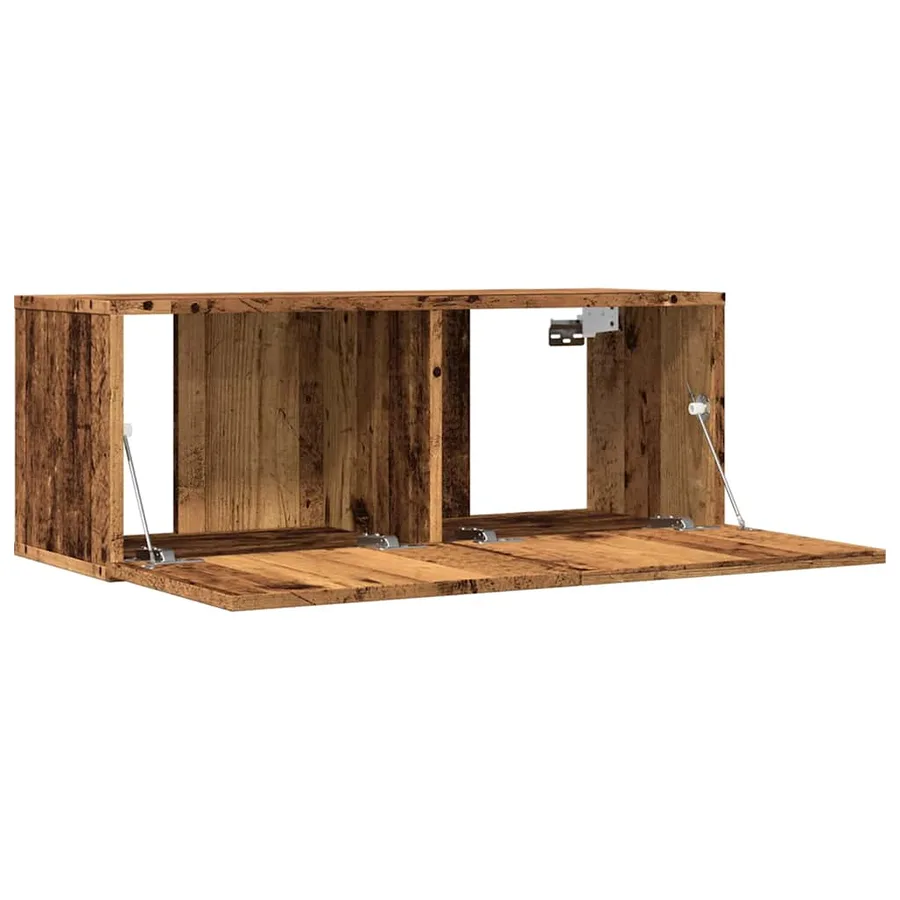 Meubles TV muraux 2 pcs vieux bois 80x30x30 cm - 4