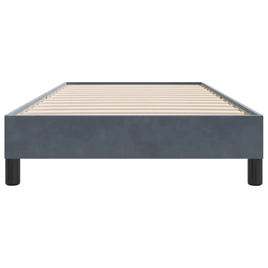 Sommier à lattes de lit sans matelas gris foncé 100x210 cm - 5