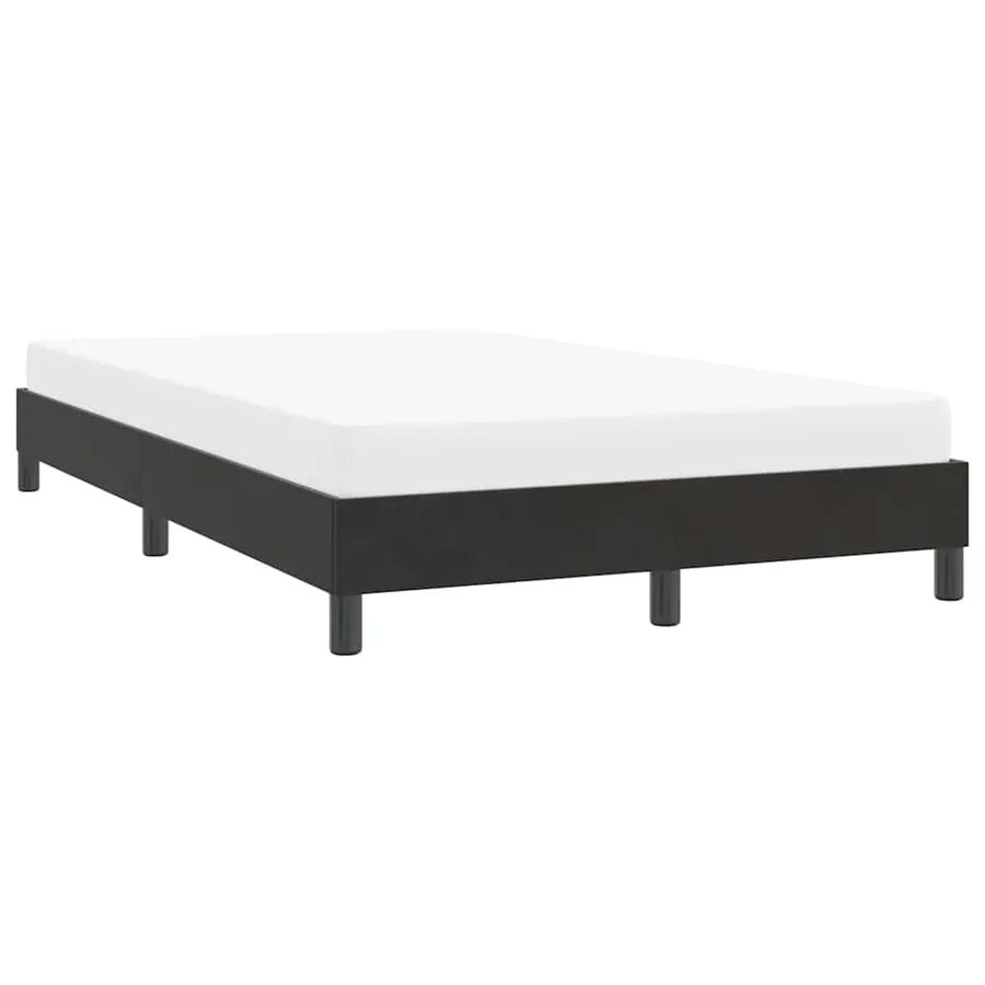 Cadre de lit sans matelas noir 120x210 cm velours - 4
