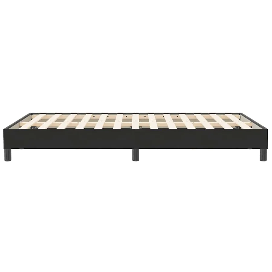 Cadre de lit sans matelas noir 120x210 cm velours - 6