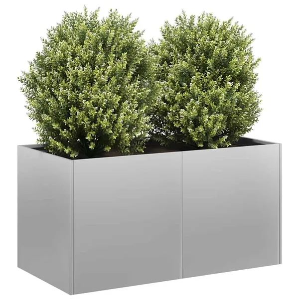 Jardinière 80x40x40 cm acier galvanisé