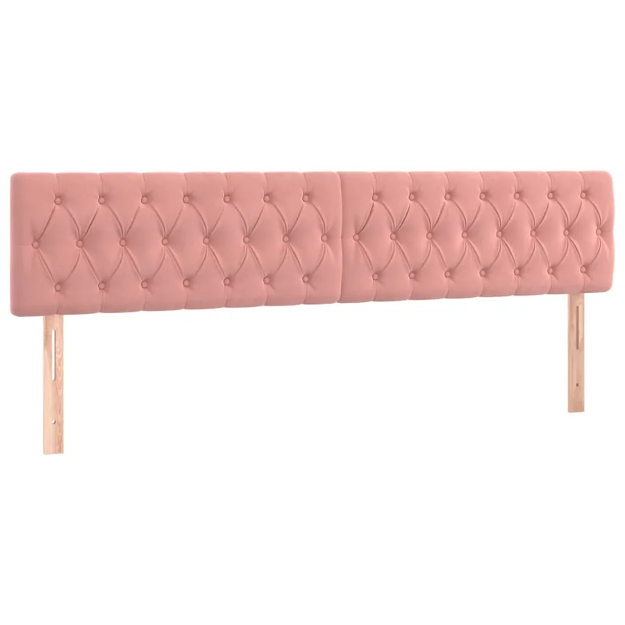 Sommier à lattes de lit avec matelas Rose 200x200 cm Velours - 6
