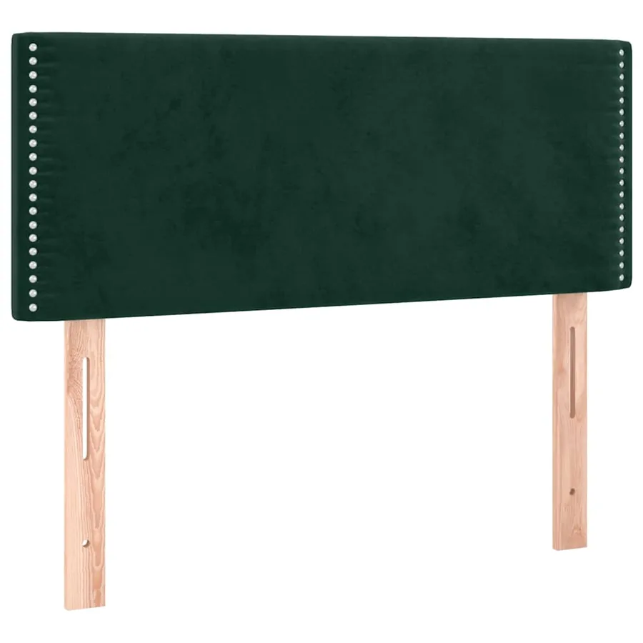 Sommier à lattes de lit avec matelas Vert foncé 100x200 cm - 6