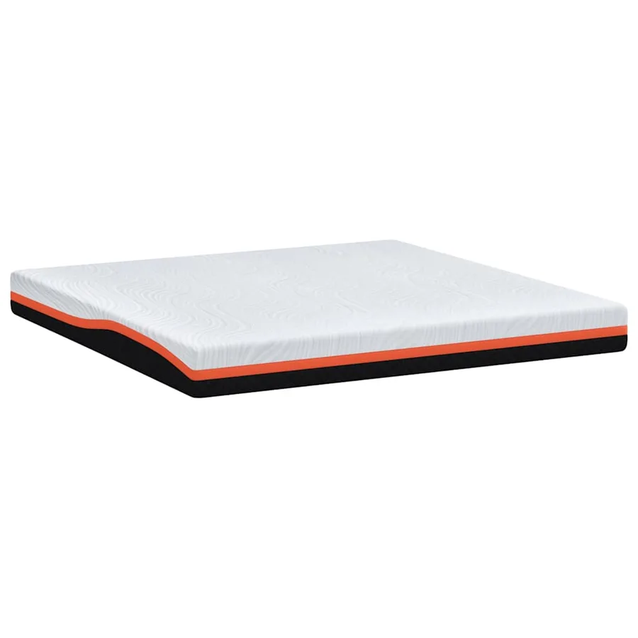 Matelas Blanc et Noir 200 x 200 cm Tissu jacquard - 6