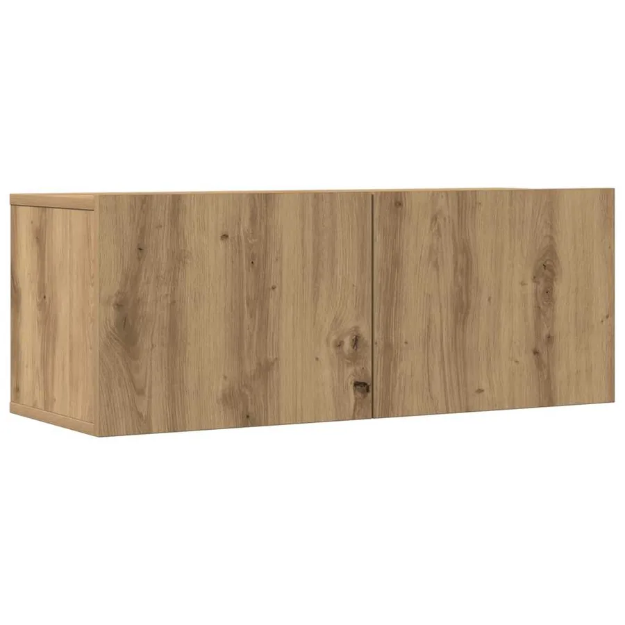 Ensemble de meuble TV mural 4 pcs chêne artisanal - 5