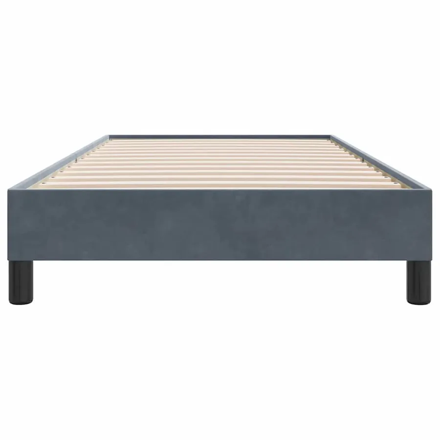 Sommier à lattes de lit sans matelas gris foncé 80x210 cm - 5