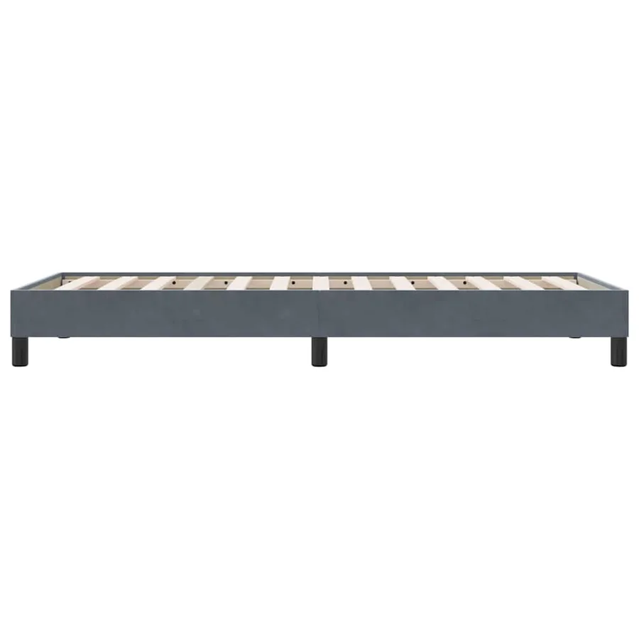Sommier à lattes de lit sans matelas gris foncé 80x210 cm - 6