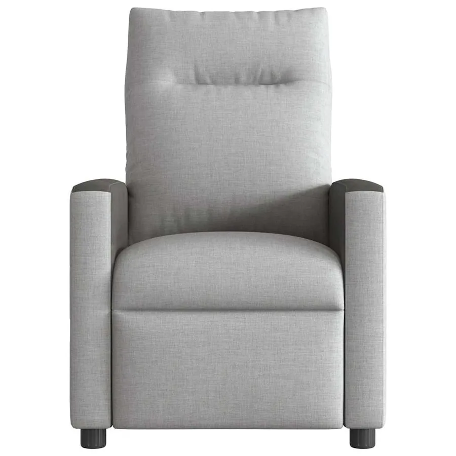 Fauteuil de massage inclinable électrique gris nuage tissu - 5