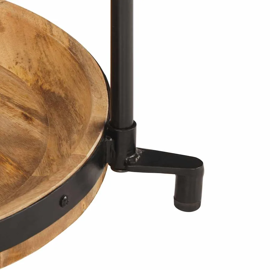 Table d'appoint Ø55x60 cm bois de manguier massif - 6