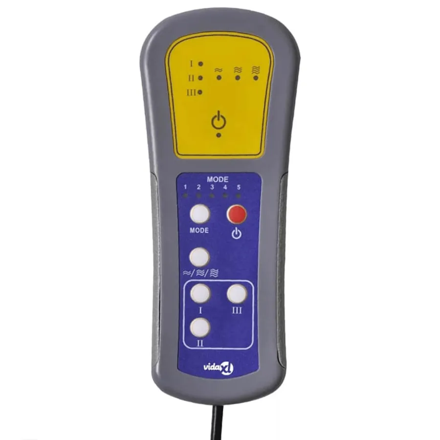 Fauteuil inclinable de massage électrique crème tissu - 11