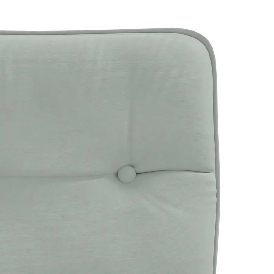 Chaises à manger lot de 4 Gris clair Velours - 7