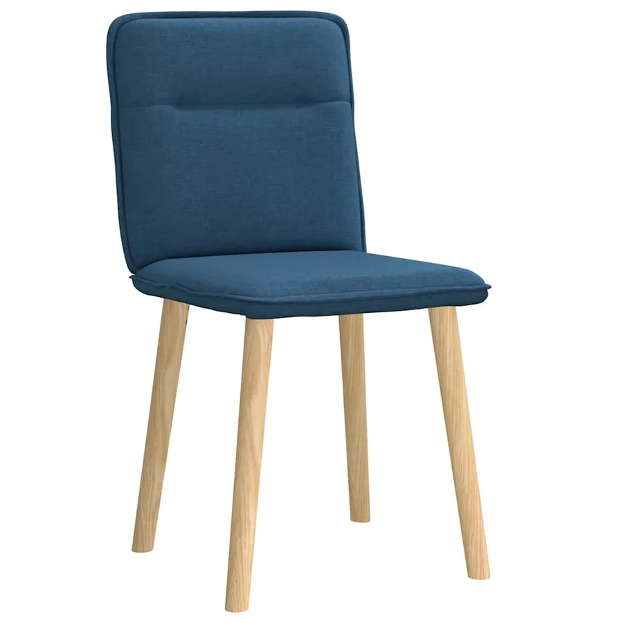 Chaises à manger lot de 2 bleu tissu - 3