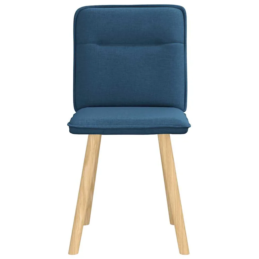 Chaises à manger lot de 2 bleu tissu - 4