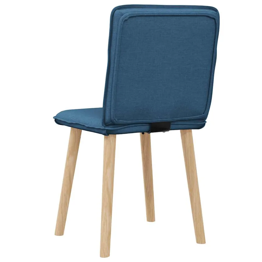 Chaises à manger lot de 2 bleu tissu - 6